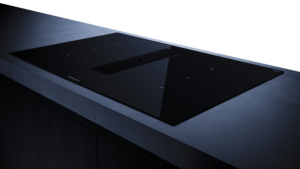 Индукционная варочная панель с вытяжкой Kuppersbusch KMI 8350.0 SR Black Velvet preview 3