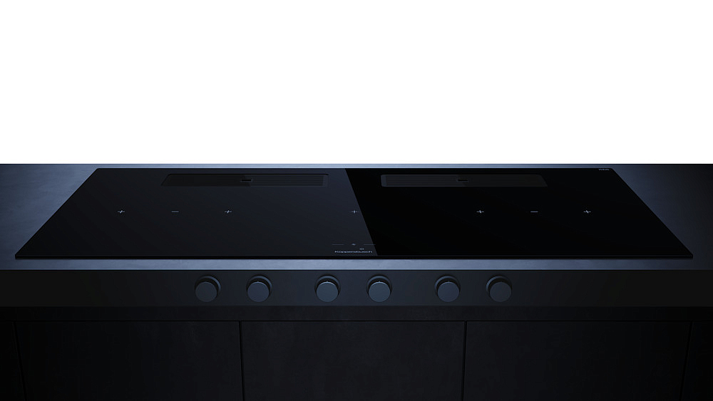 Индукционная варочная панель с вытяжкой Kuppersbusch KMI 12850.0 SR-S Black Chrome preview 2
