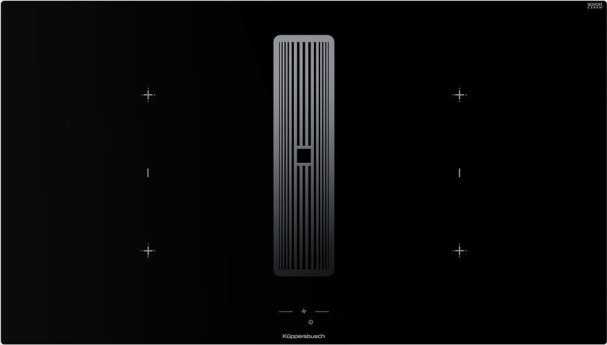 Индукционная варочная панель с вытяжкой Kuppersbusch KMI 9850.1 SR-S Stainless steel preview 1