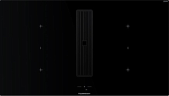 Индукционная варочная панель с вытяжкой Kuppersbusch KMI 9850.1 SR-S Black Velvet