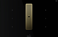 Индукционная варочная панель с вытяжкой Kuppersbusch KMI 8350.0 SR Gold