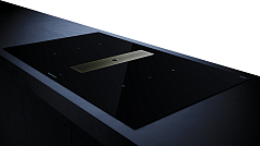 Индукционная варочная панель с вытяжкой Kuppersbusch KMI 9350.0 SR Gold