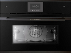 Компактный духовой шкаф с паром Kuppersbusch CBD 6550.0 S6 Black Steel