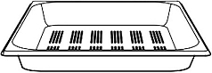 Перфорированный противень для приготовления на пару GN 2/3 Kuppersbusch GN 2304