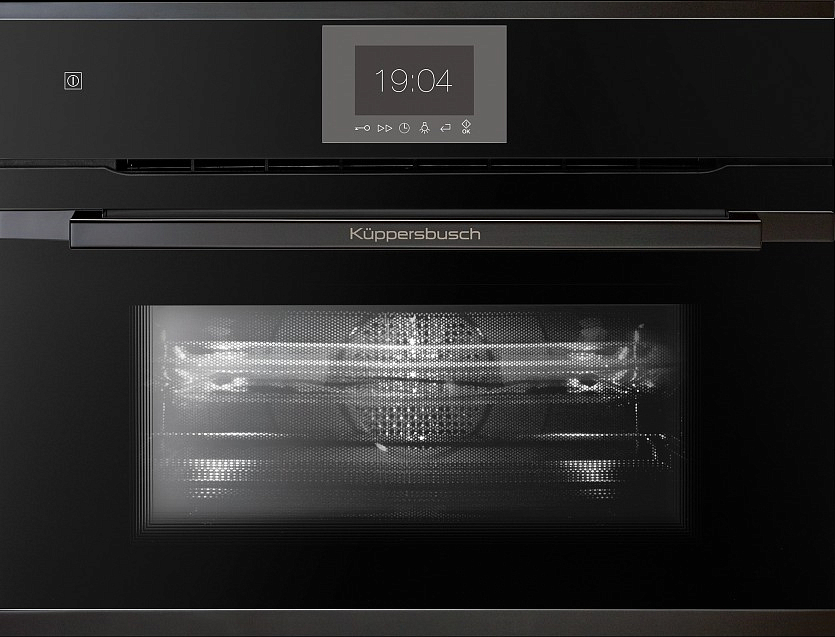 Компактный духовой шкаф с микроволнами Kuppersbusch CBM 6550.0 S2 Black Chrome preview 6