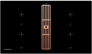 Индукционная варочная панель с вытяжкой Kuppersbusch KMI 9850.0 SR Copper