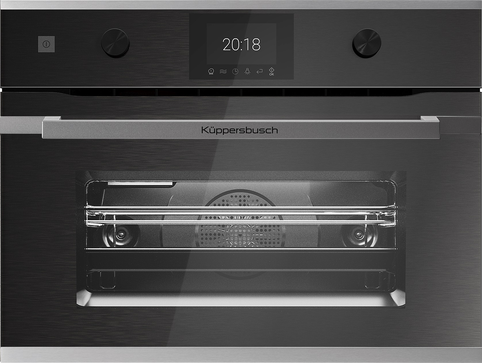 Компактный духовой шкаф с микроволнами Kuppersbusch CBM 6350.0 GPH 2 Black Chrome preview 1