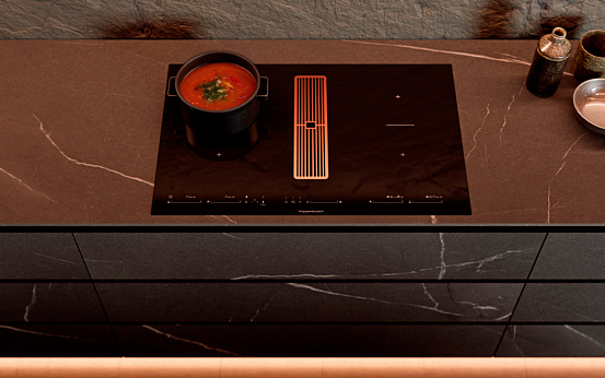 Индукционная варочная панель с вытяжкой Kuppersbusch KMI 8590.0 SR Copper preview 14