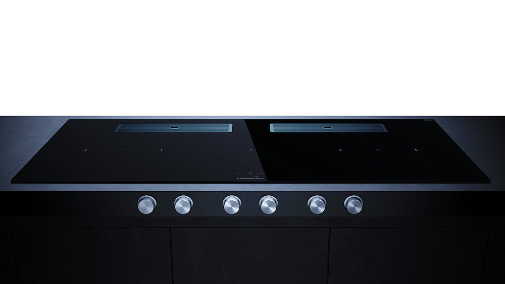 Индукционная варочная панель с вытяжкой Kuppersbusch KMI 12850.0 SR-E Stainless steel preview 4