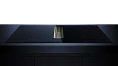 Индукционная варочная панель с вытяжкой Kuppersbusch KMI 9350.0 SR Gold