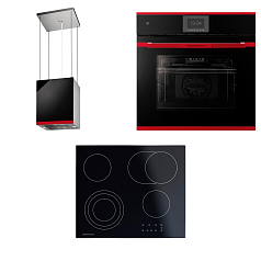 Комплект Kuppersbusch (BP 6550.0 S8 Hot Chili, KE 6130.1 SE, DI 3800.0 S8)