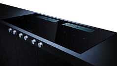 Индукционная варочная панель с вытяжкой Kuppersbusch KMI 12850.0 SR-E Stainless steel