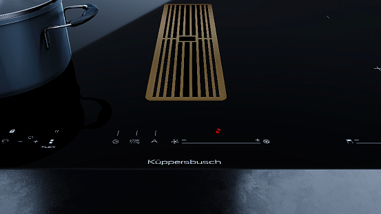 Индукционная варочная панель с вытяжкой Kuppersbusch KMI 8590.0 SR Copper preview 11
