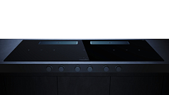 Индукционная варочная панель с вытяжкой Kuppersbusch KMI 12850.0 SR-S Stainless steel