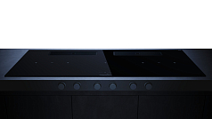 Индукционная варочная панель с вытяжкой Kuppersbusch KMI 12850.0 SR-S Black Velvet