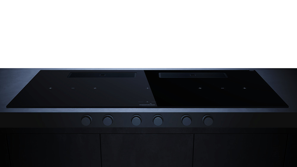 Индукционная варочная панель с вытяжкой Kuppersbusch KMI 12850.0 SR-S Black Velvet preview 2